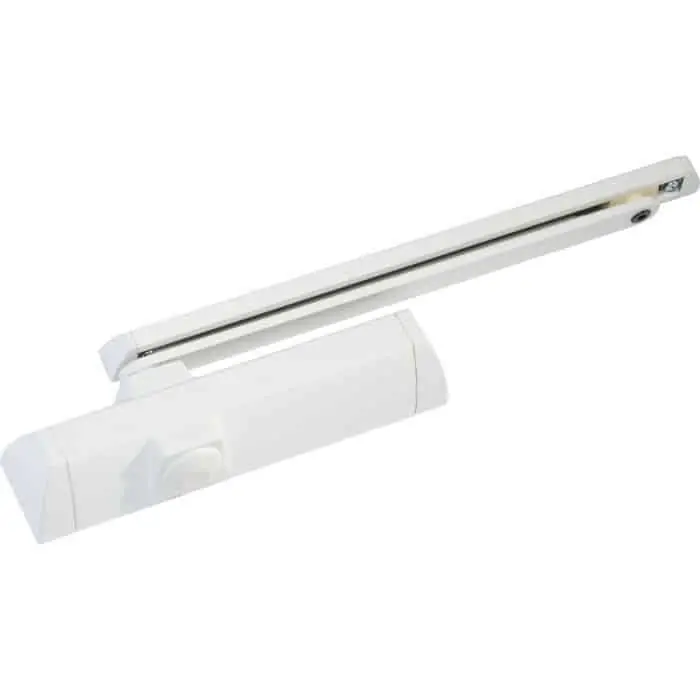 Chiudiporta aereo a camma TS 90 Impulse Dormakaba per porta battente, forza di chiusura EN 3/4, braccio a slitta, finitura Bianco Ral 9016 Dagaanbieding