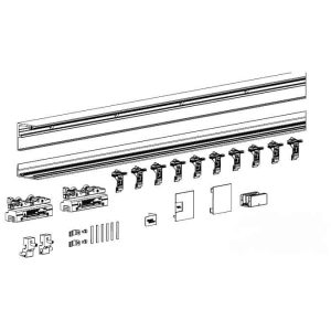 Goedkoop Set vetro Dorma Comfort L 60, per installazione a soffitto, anta 1200 mm, colore argento