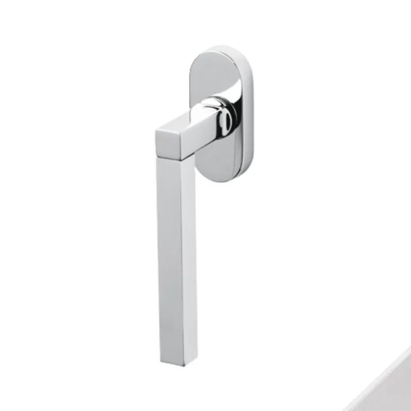 Maniglia martellina Dk Time Olivari per serramento, lunghezza quadro 7x42 mm, Ottone finitura Cromo Satinato Direct Verzonden