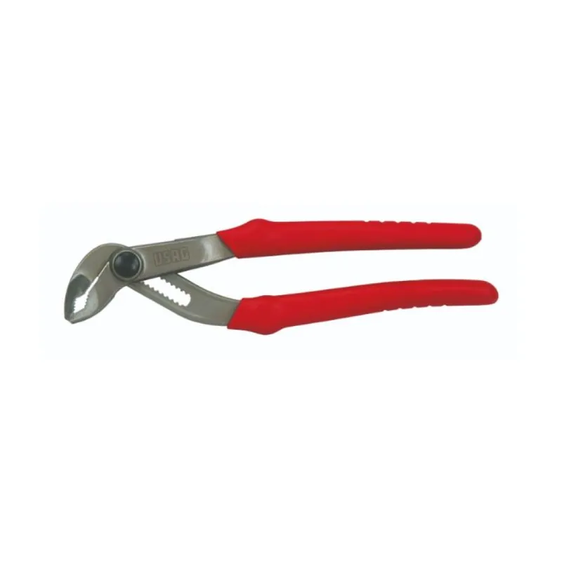 Pinza regolabile 180 C Usag per serraggio, a cerniera chiusa, manico con guaina in PVC, apertura 0-36 mm, Acciaio finitura Cromata Finale Uitverkoop