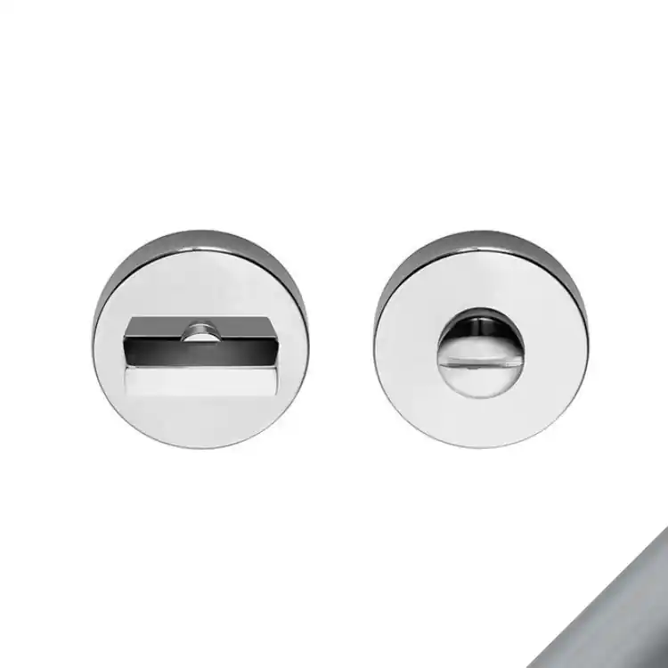 Gratis Retour Nottolino Joy DND RDN22+A, per porta bagno, rosetta tonda 50x7 mm, Zama finitura Cromo Satinato