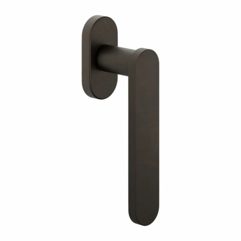Martellina DK Short DND SH22V per finestra, rosetta ovale 31x64x9 mm, Ottone finitura Bronzato Nu Kopen