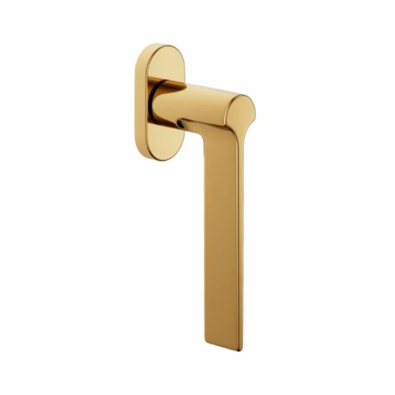 Martellina DK Ginkgo DND GK22V per finestra, rosetta ovale 31x64x9 mm, Ottone finitura Oro Antico Lucido Merkproduct