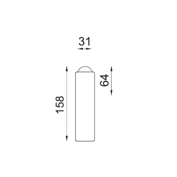 Martellina DK Change B 02 DND CB25V per finestra, rosetta stretta 31x64X9 mm, Ottone finitura Bianco Gecertificeerd