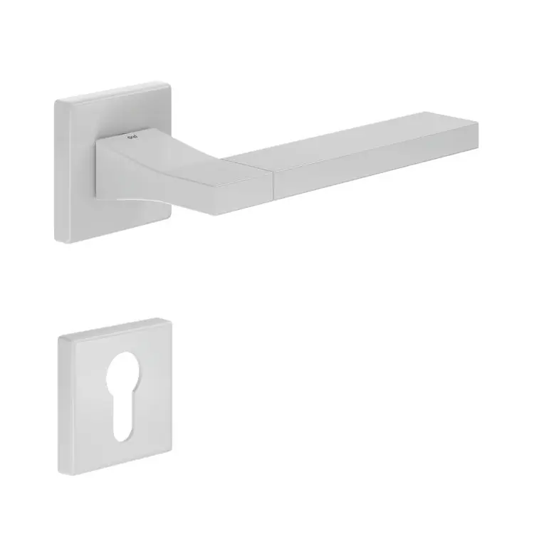 Koop Online Maniglia Change B 02 DND CB14Y per porta, rosetta e bocchetta quadra 50x7 mm foro Yale, Ottone finitura Bianco