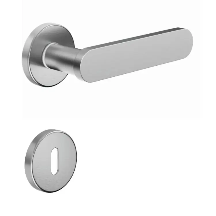Goedkoop Maniglia Short DND SH12P per porta, rosetta e bocchetta tonda 50x7 mm foro Patent, Ottone finitura Power Cromo Satinato