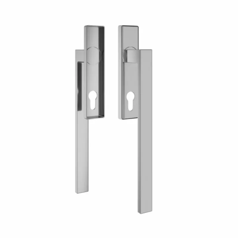 DND serie EDRA 02 Maniglione accoppiato foro Yale finitura CROMO LUCIDO Gereduceerde Prijs