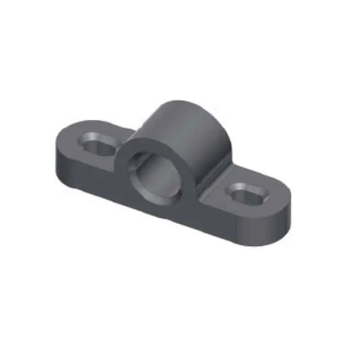 Bestel Nu Passante per asta esterna tonda Didieffe FCR0013300 diametro 9 mm, diametro 9,5 mm, finitura Verniciato Nero