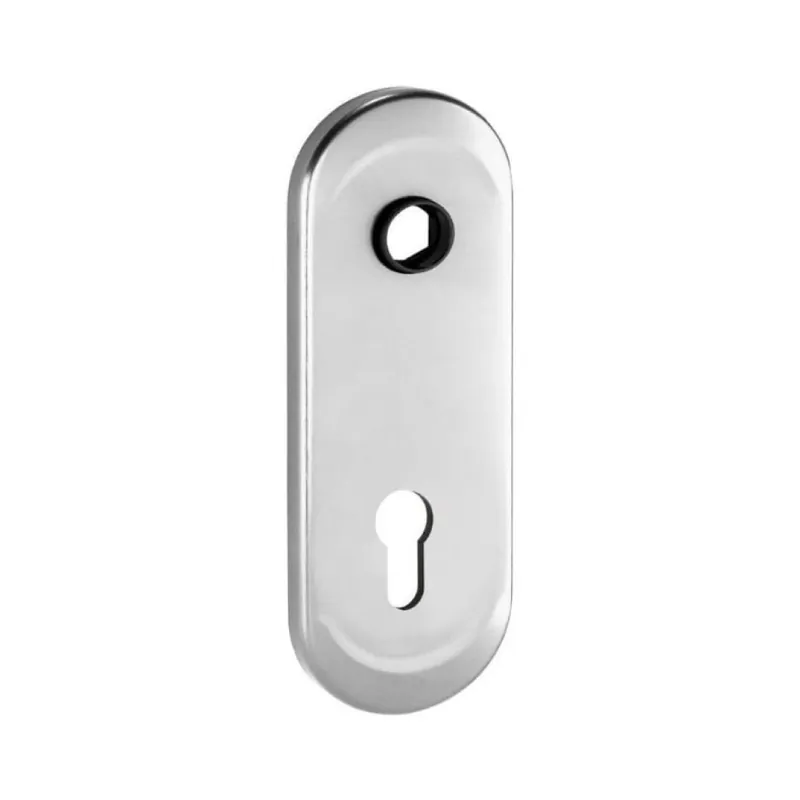 Bestel Nu Mostrina interna lunga 63UAR New Creta Dierre per cilindro porta blindata, foro Yale, finitura Argento