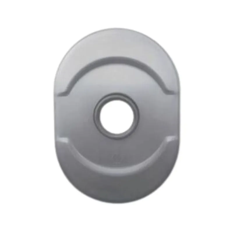 Beste Prijs Mostrina interna corta AG9AR New Creta Dierre per porta blindata, per pomolo fisso/girevole-maniglia, finitura Argento
