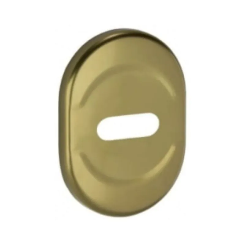 Snelle Levering Mostrina esterna corta 63QR c Dierre per porta blindata, foro centrato per chiave doppia mappa, finitura Bronzo