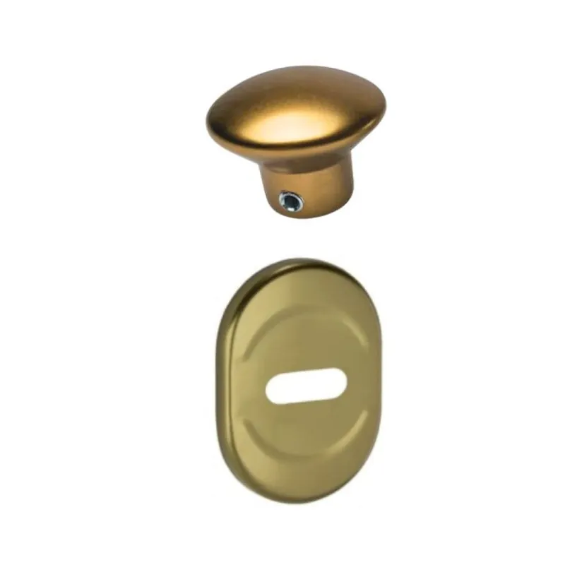 Mostrina e pomolino 63X R New Creta Dierre per limitatore di apertura porta blindata, finitura Bronzo Actieprijs