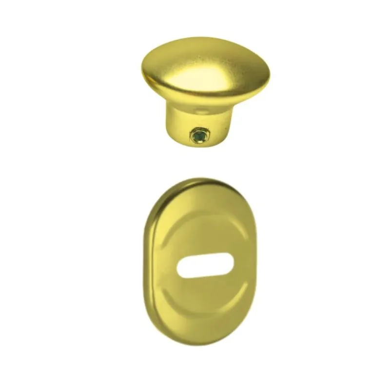 Aanbieding Mostrina e pomolino 63XTR New Creta Dierre per limitatore di apertura porta blindata, finitura Ottone