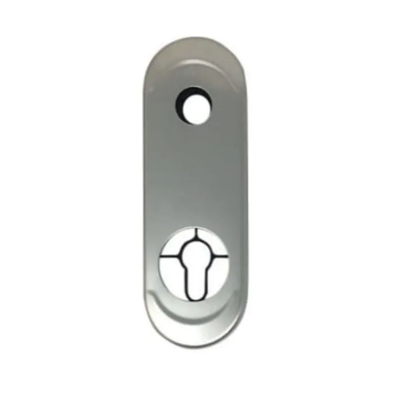 Mostrina esterna lunga 63PAR New Creta Dierre per cilindro con Defender per porta blindata, finitura Argento Direct Beschikbaar