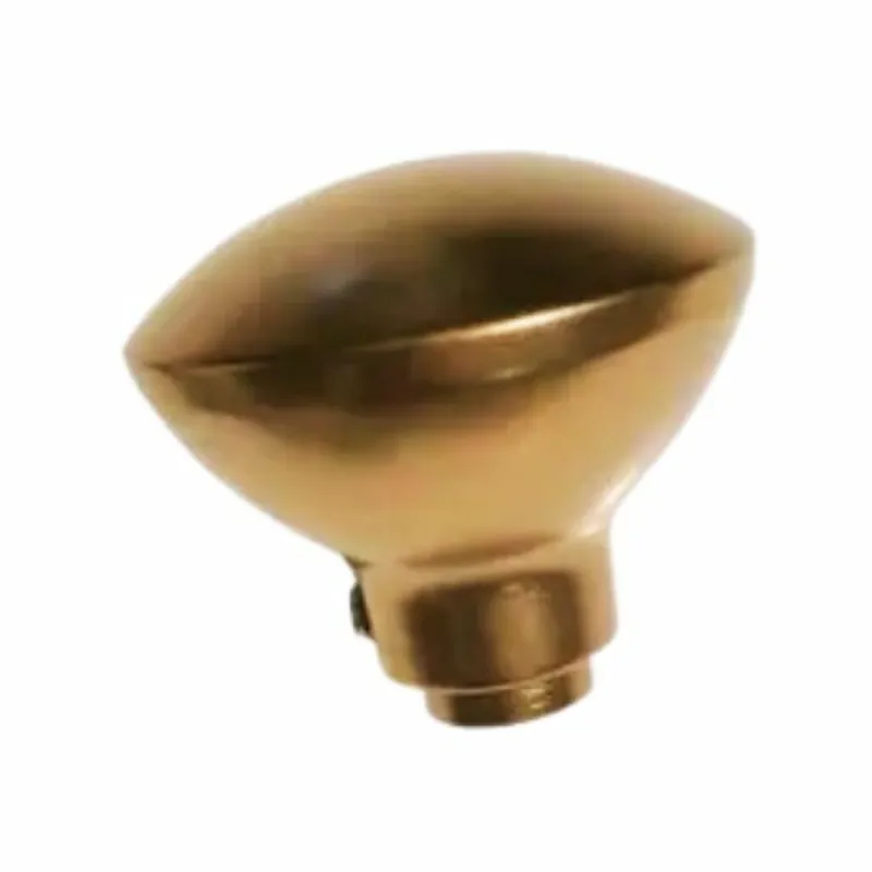Pomolo 33ITR New Creta Dierre, per porta blindata fisso-girevole, finitura Ottone Hoge Kwaliteit