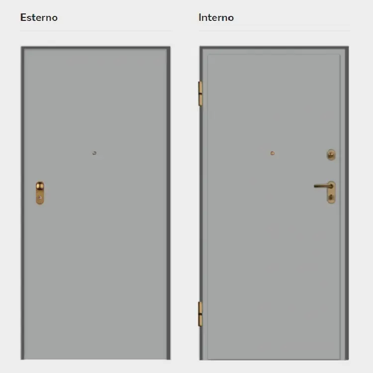 Aanbieding Porta blindata Tablet 1 Dierre 900x2100 mm Sinistra, classe 3, con serratura sicurezza, finitura Tanganica Medio-Bianco