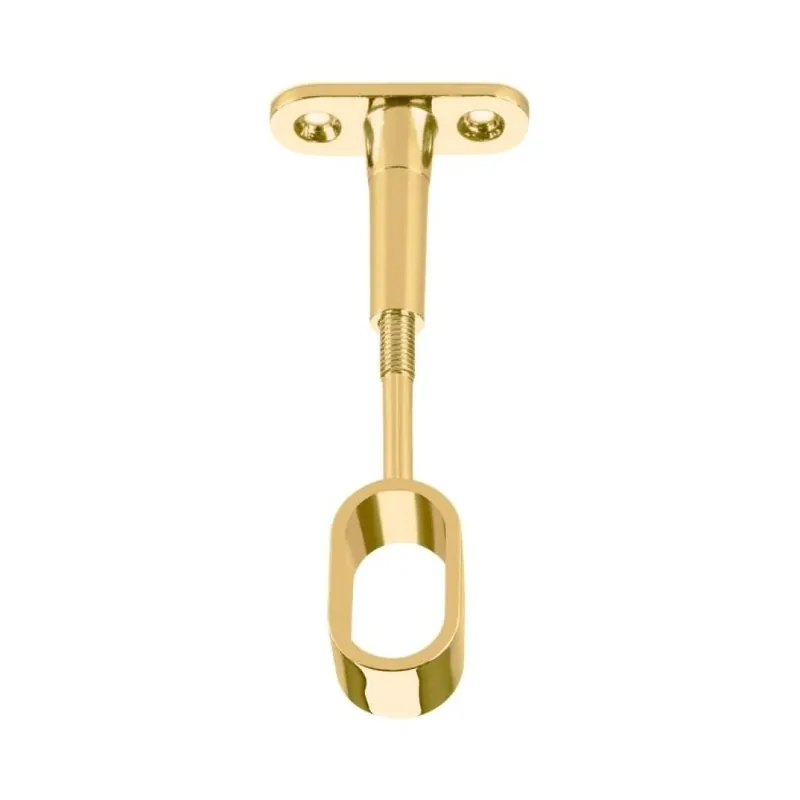 Koopje Supporto centrale Manart per tubo ovale 30x15 mm, regolabile da 46 mm a 73 mm, Zama finitura Ottonato