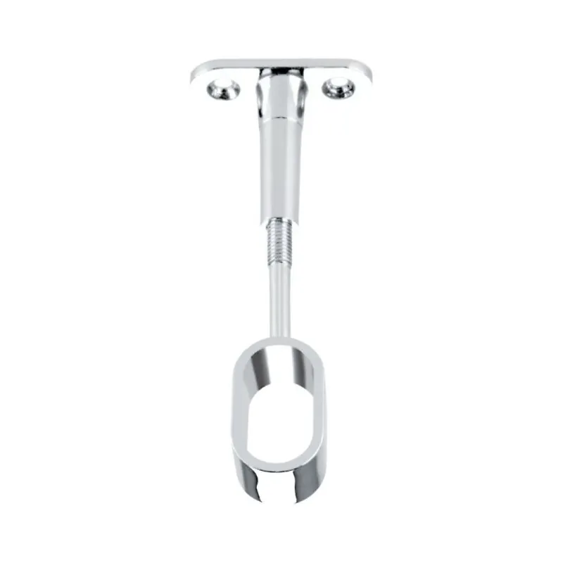 Betaalbaar Supporto centrale Manart per tubo ovale 30x15 mm, regolabile da 46 mm a 73 mm, Zama finitura Alluminio