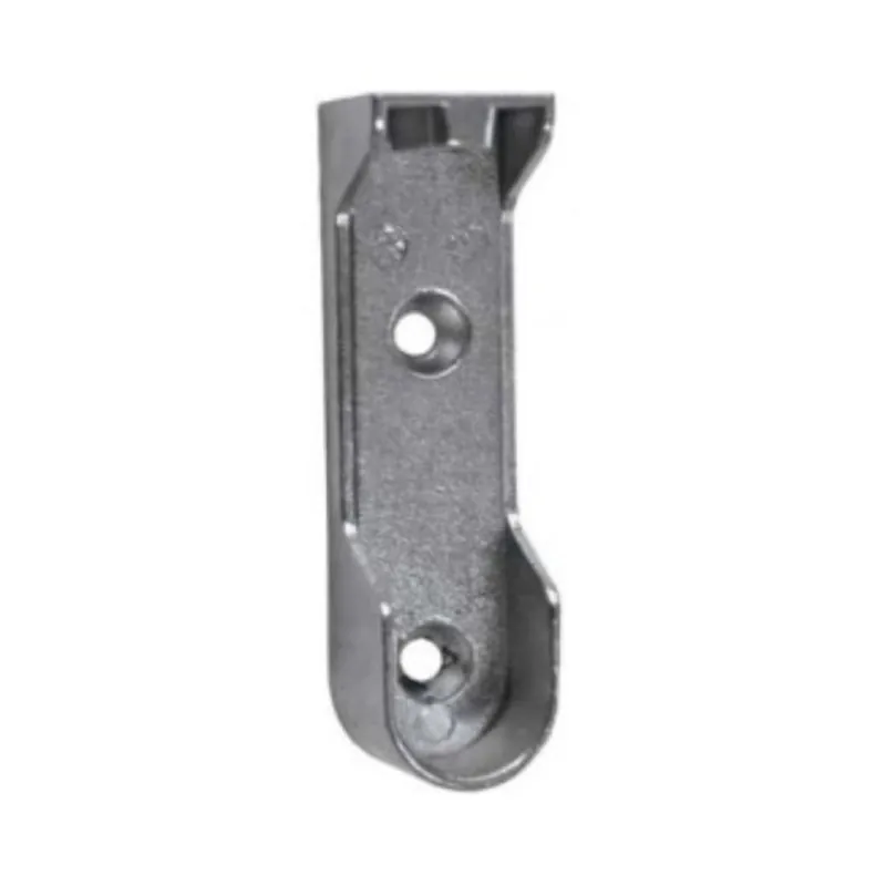 Supporto laterale Manart per tubo ovale 22-25-30x15 mm, foro vite superiore M6, Zama finitura Nichelato Hoge Kwaliteit