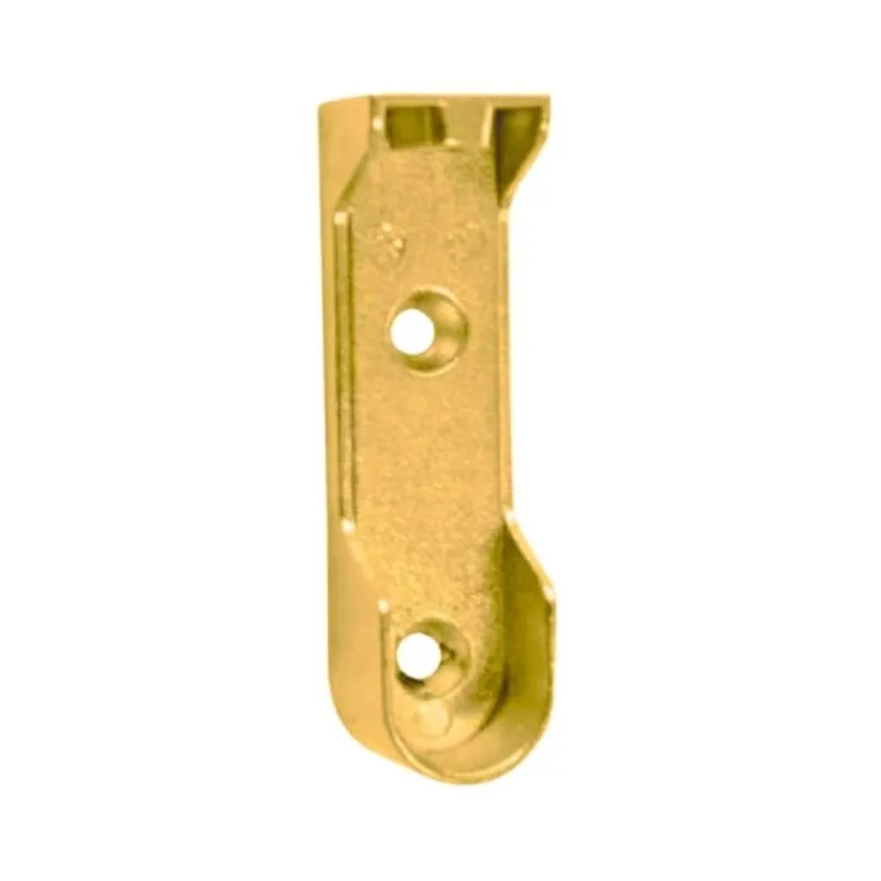 Supporto laterale Manart per tubo ovale 22-25-30x15 mm, foro vite superiore M6, Zama finitura Ottonato Goedkoop