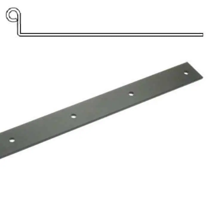 Bandella diritta diametro 12 mm, serie piana 308 Casale, occhio laterale con zanca corta, lunghezza 300 mm, altezza 40 mm, spessore 4 mm, finitura Verniciato Nero Nu Kopen