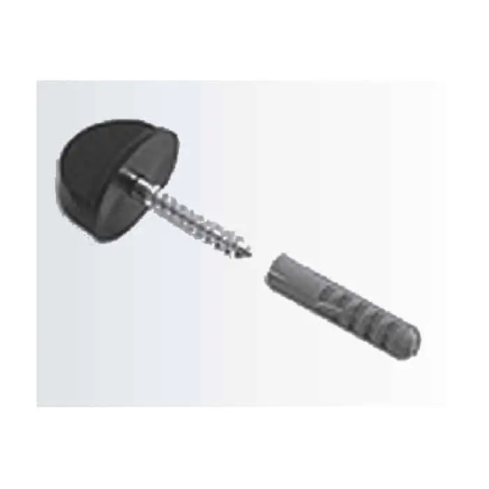 Hete Deal Battuta per persiana con fischer Cupraplast, testa ovale 28x33 mm, materiale Nylon, colore Nero