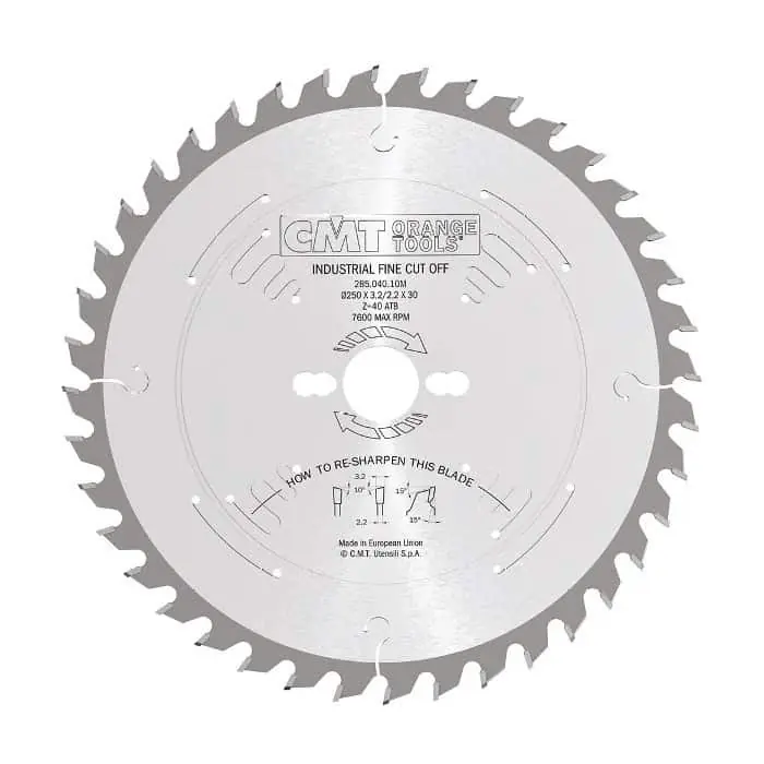Lama CMT per taglio legno traverso vena, 60 denti , dimensioni 250X3,2X30 mm Favoriet
