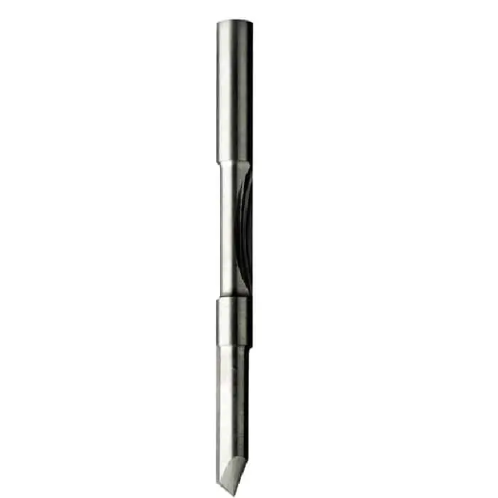 Veilige Betaling Fresa CMT a doppio tagliente per forare e rifilare con guida, diametro 6 mm, altezza di taglio 18+18 mm