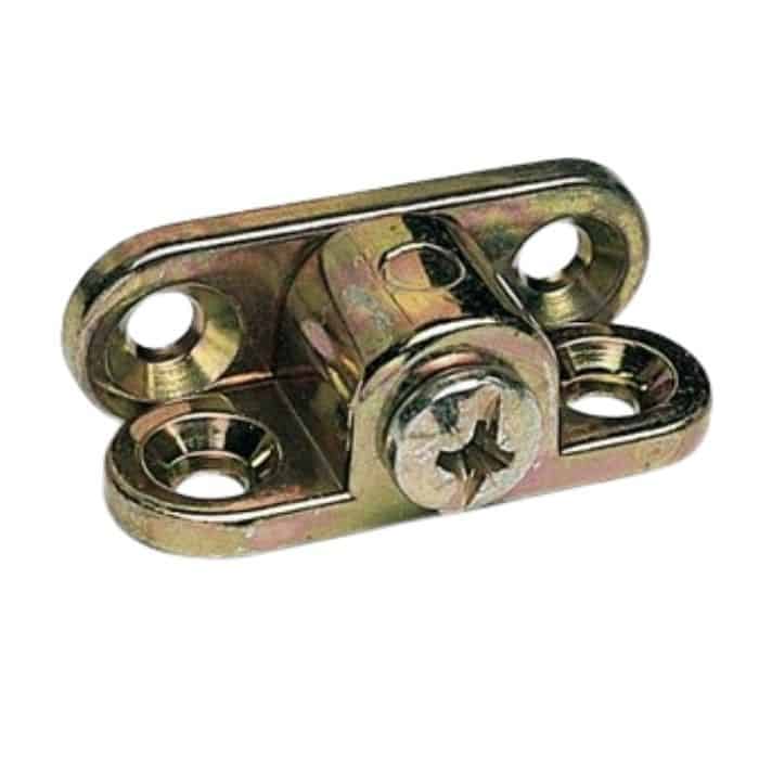 Giunto Famos, con viti di fissaggio, dimensione 37 x 13 mm, finitura Tropicalizzato Koopje