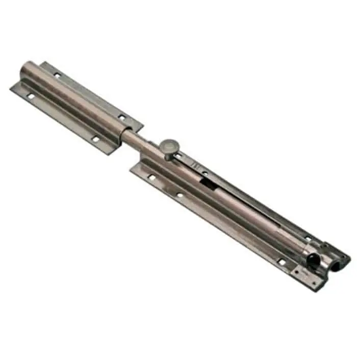 Catenaccio con portalucchetto Comunello, art. 752-195, diametro 12 mm, finitura Bronzato Actieprijs