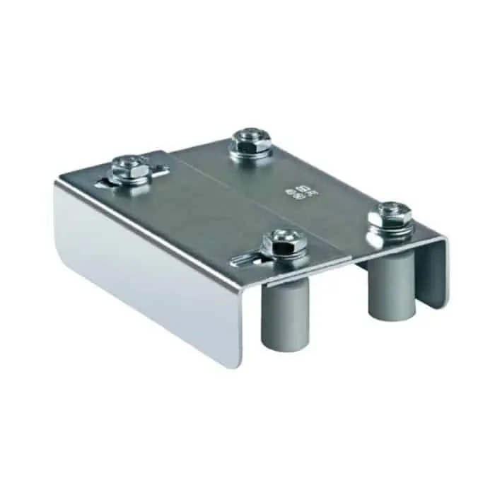 Piastra di guida regolabile Comunello 255 per cancello, diametro 30 mm, finitura Zincato Finale Uitverkoop