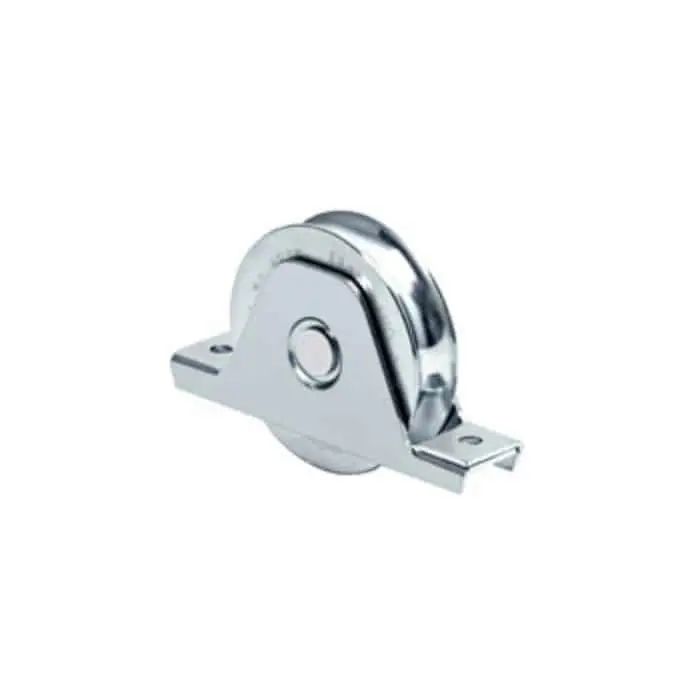 Ruota supporto interno Comunello 337 con gola semitonda, diametro 88 mm, finitura Zincato Bestseller