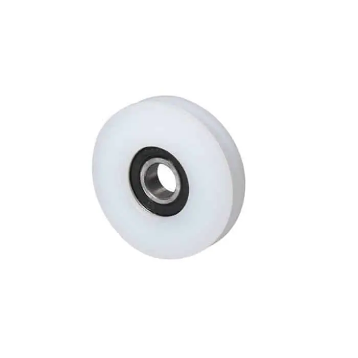 Betrouwbaar Ruota Comunello 342 per fune, con gola semitonda e 1 cuscinetto, portata 50 Kg, finitura Nylon