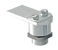 Gratis Retour Cardine superiore regolabile Comunello per cancello 88, con perno quadro e piastra, diametro 33 mm, finitura Zincato