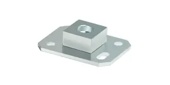 Piastra base a fissare Comunello per perno inferiore 115PST, portata 150 Kg, finitura Zincato Meest Verkocht