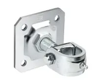 Cardine a fascetta con ingrassatore e piastra Comunello 186, diametro 30 mm, finitura Zincato Op = Op