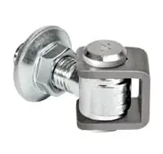 Goedkoop Cardine regolabile Comunello 155 con piastra tonda e dado, M24, finitura Zincato