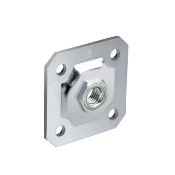 Piastra quadrata con dado regolabile Comunello 159, misura M20, finitura Zincato Speciale Aanbieding