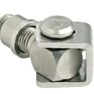 Cardine Comunello con cavallotto e bussola 120I, misura C47 M24 R53-75, materiale acciaio, finitura Inox Superprijs