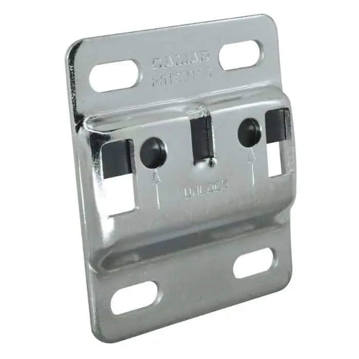 Piastra portante per mobile base, con sicura antisganciamento, lunghezza 60 mm Koop Online