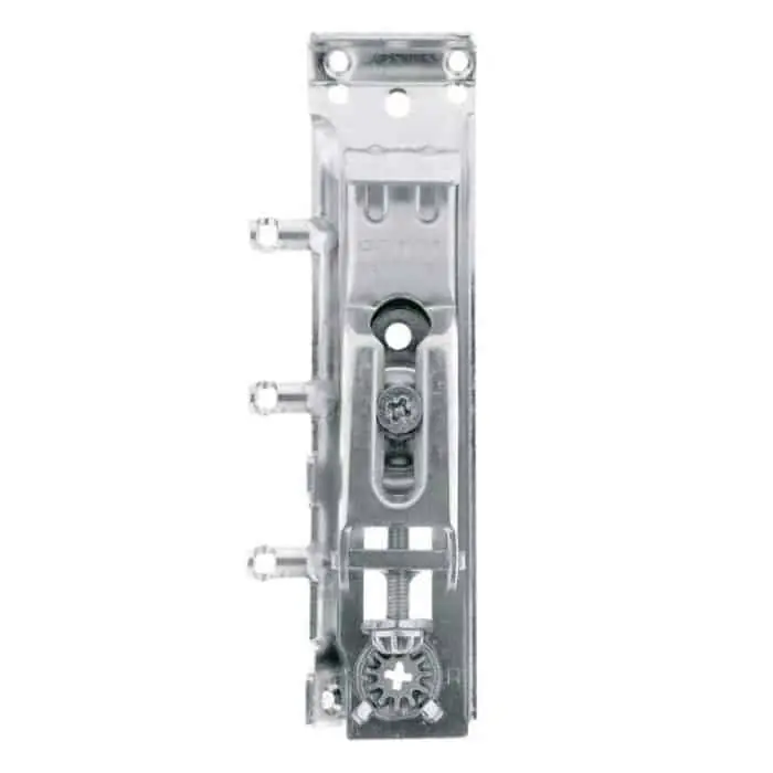 Attaccaglia per pensile 817.32.Z1.D8 Camar, schienale 15 mm, mano sinistra con fissaggio bussola da 8 mm, finitura Zincato Snelle Levering