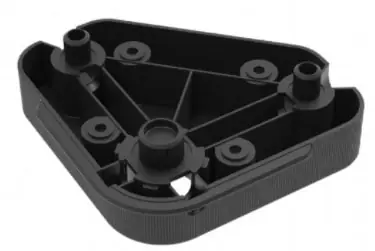 Beste Prijs Piastra Ercolino 84000P2X3RF Camar per mobile, fori diametro 10 mm, Plastica finitura Nero