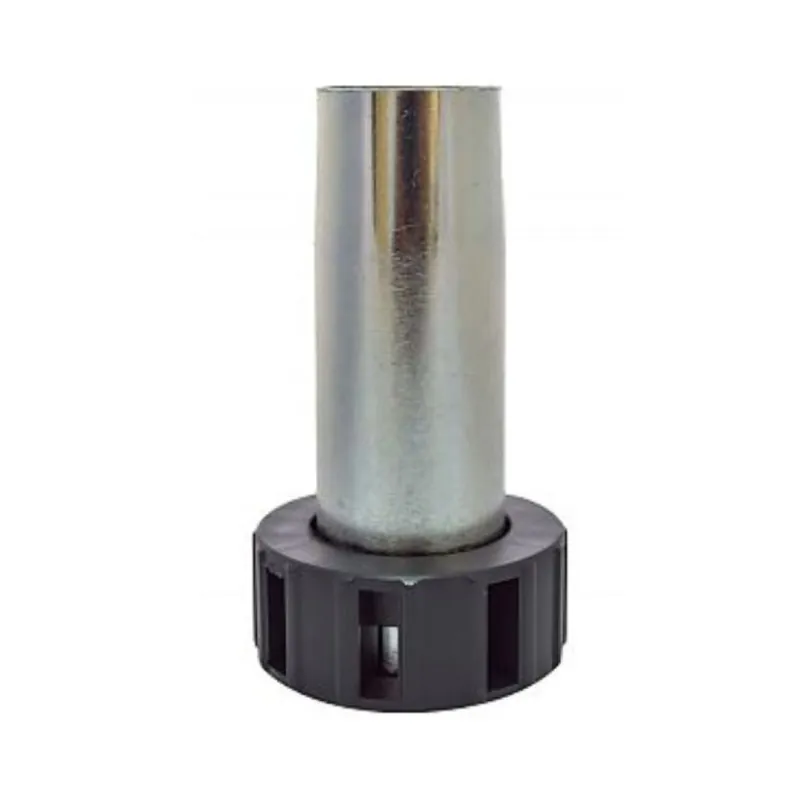 Piedino ad innesto conico 343 Camar per mobile cucina, altezza 80 mm, registrabile, base 48 mm, Metallo finitura Zincato Veilige Betaling