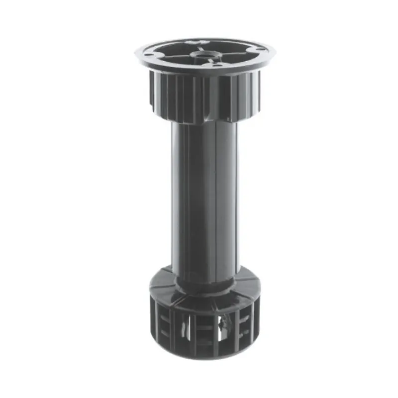 Actieprijs Piedino con piastra 450 Camar per mobile cucina, altezza 150 mm, registrabile, base 48 mm, Plastica Nera