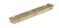 Griglia incasso Cieffe per zoccolo cucina, dimensione 206x37, Plastica finitura Beige Goedkoop