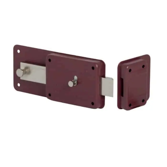 Aanbieding Ferroglietto a cilindro fisso Cisa 55054.50, per serratura 6 mandate, entrata 50 mm, finitura Rosso Amaranto