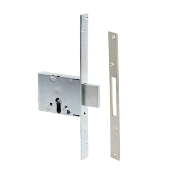 Premium Serratura da infilare a cilindro Cisa 56010.50, foro Yale, 1 punto di chiusura, entrata 52 mm, finitura Zincato