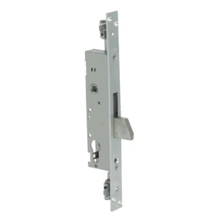 Actieprijs Serratura triplice Cisa 46820.25, per montante e inferriata, a cilindro, entrata 25 mm, finitura Zincato