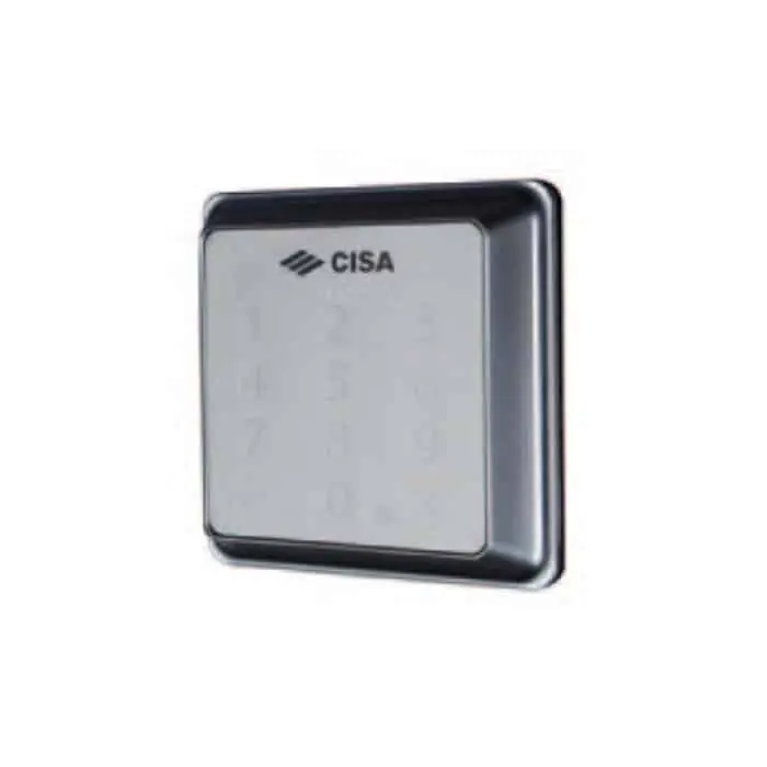 Tastiera cablata Cisa 06525.77, per motore serratura E0000, controllo accesso con pin, finitura Nero Lucido Gratis Retour