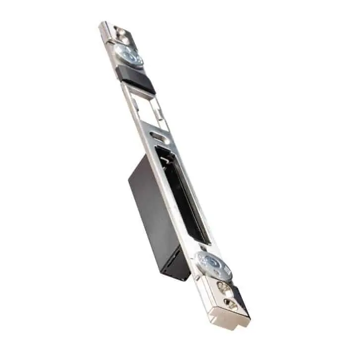 Bestel Nu Contropiastra Cisa 06463.83, per serratura profilo CU, regolabile con eccentrico, frontale 22x254,5 mm, finitura Inox